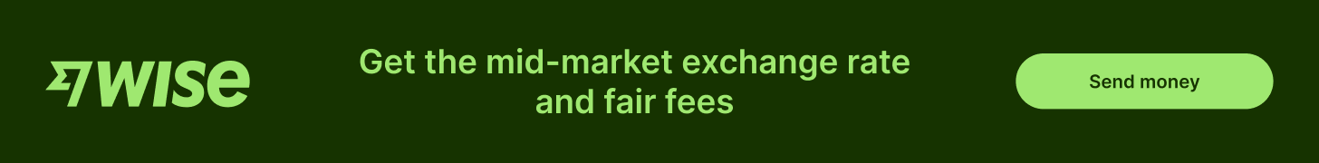 Wise mid-market rates banner