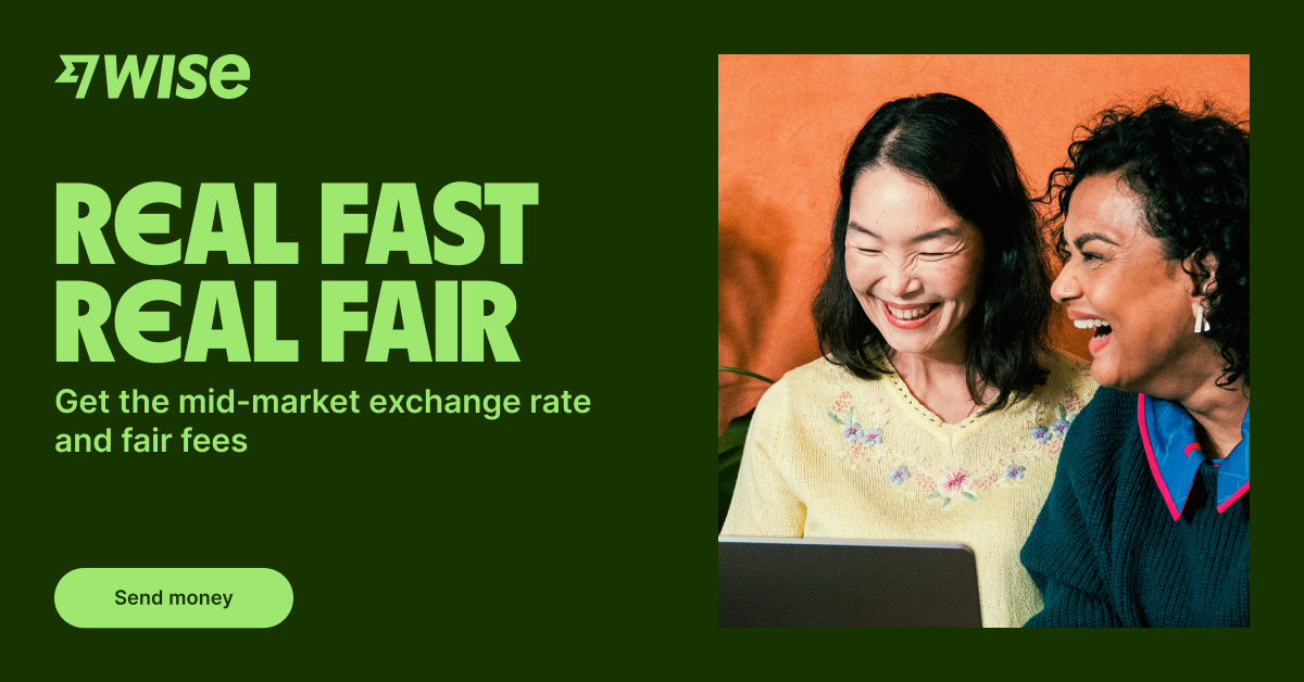 Wise – Real fast, real fair (official Wise banner)